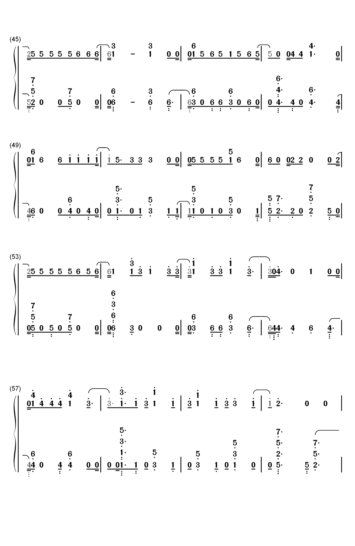 Échame La Culpa-Luis Fonsi和Demi Lovato双手简谱预览4
