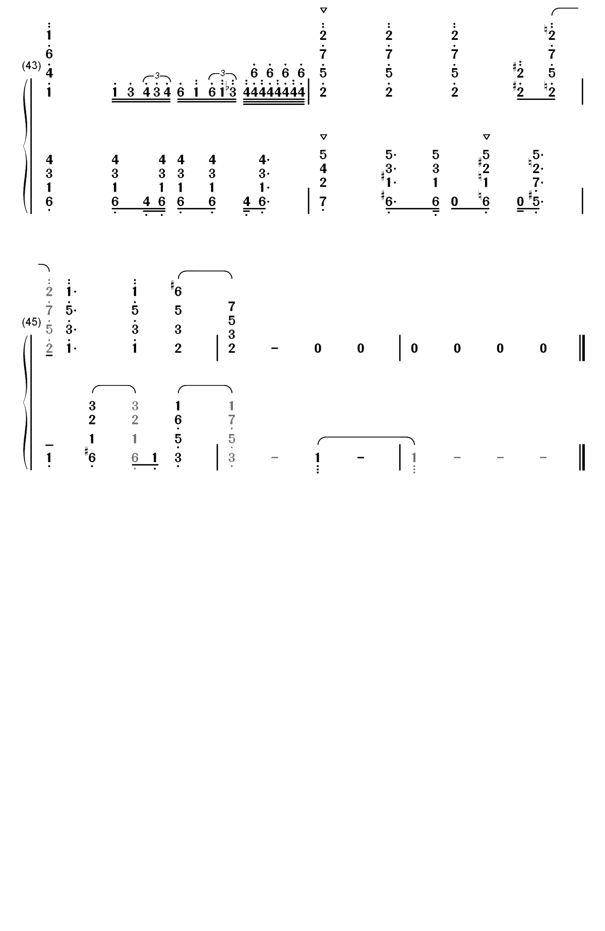 ロングホープ・フィリア-我的英雄学院第三季ED双手简谱预览4