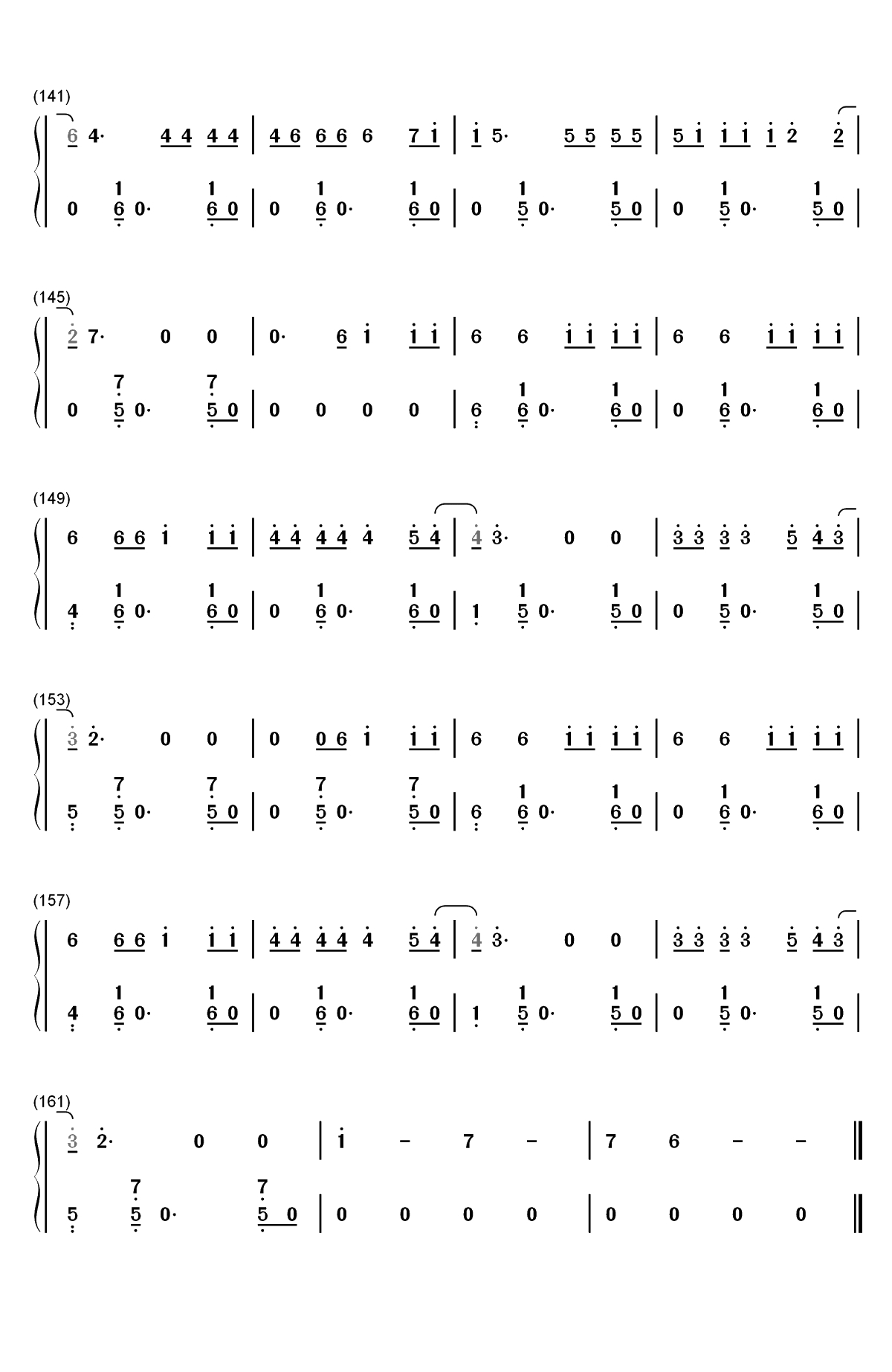 Despacito-极简好听-钢琴版-抖音爆火双手简谱预览7