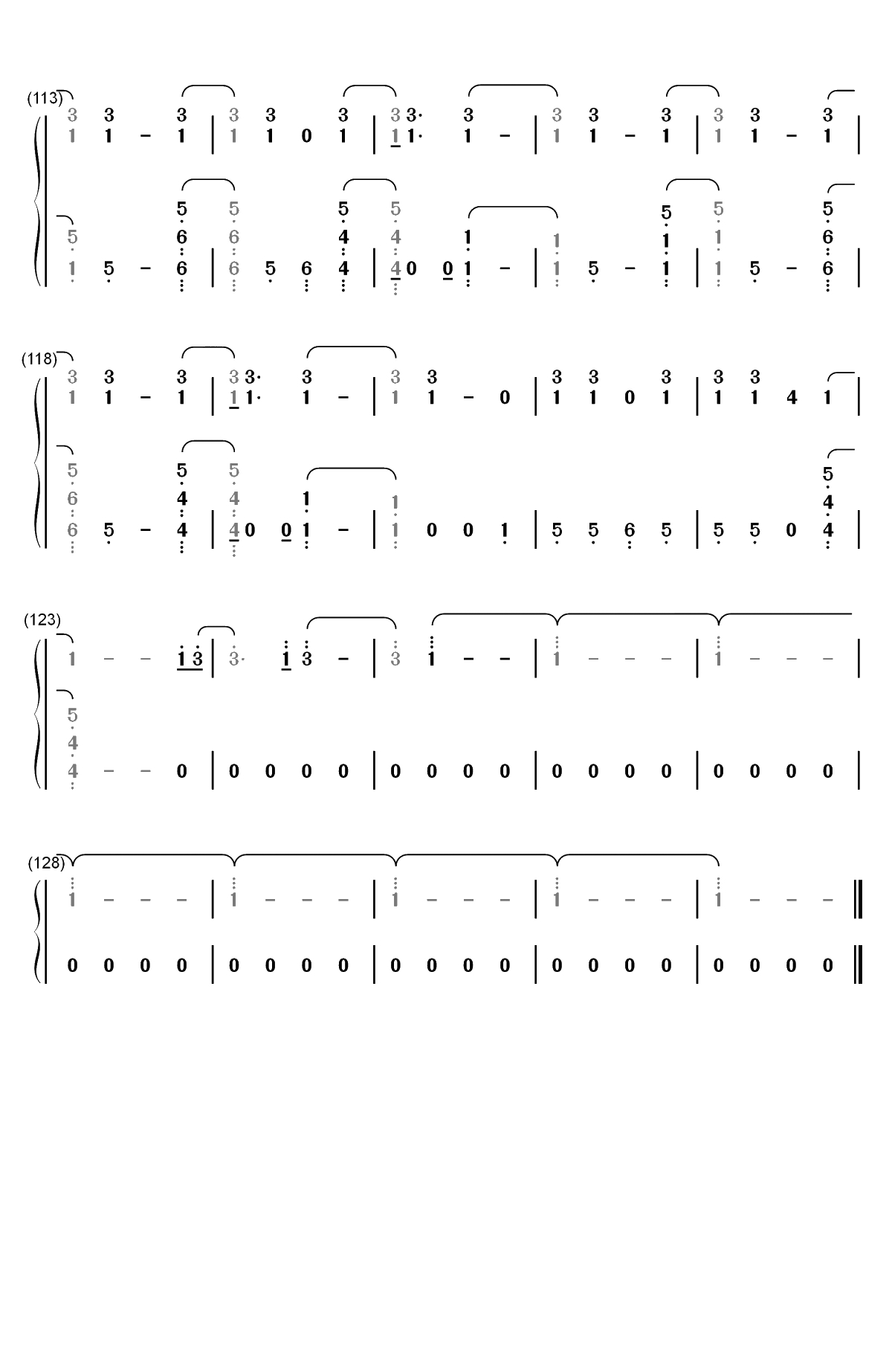 New Year's Day-Taylor Swift双手简谱预览6