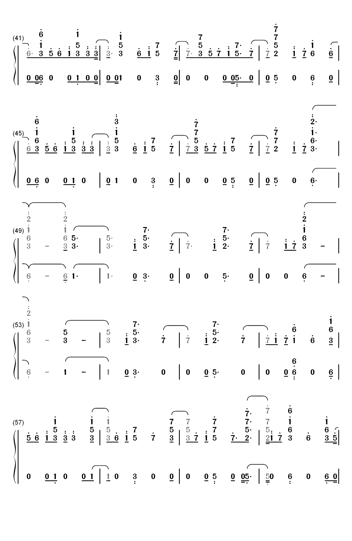 Forever-Martin Garrix双手简谱预览3