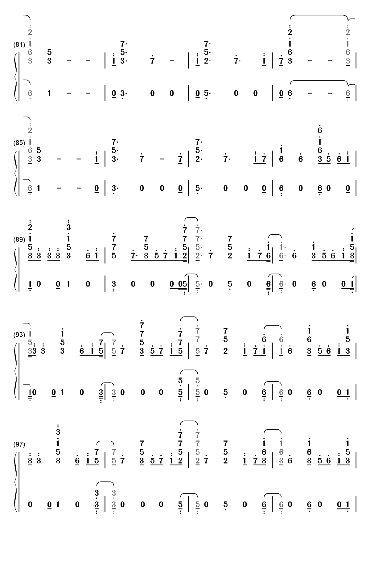 Forever-Martin Garrix双手简谱预览5