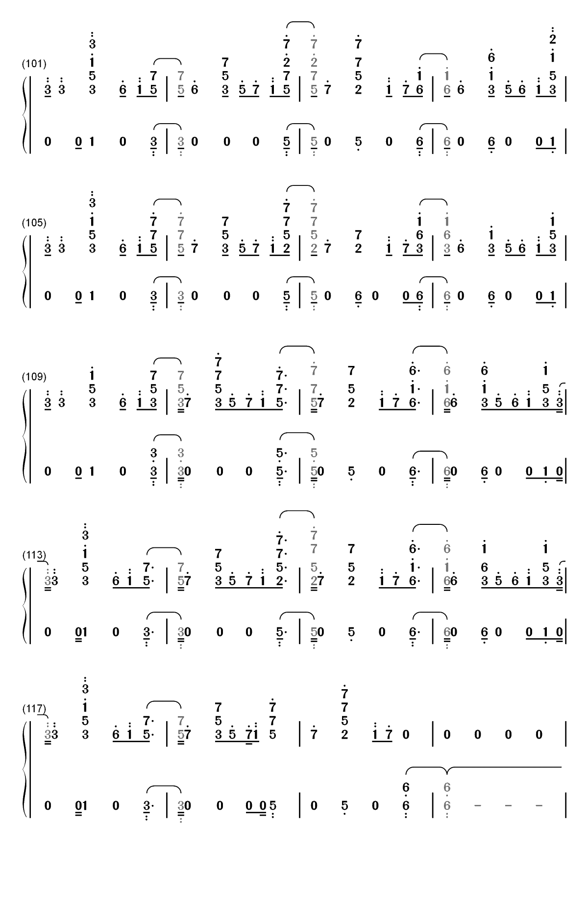 Forever-Martin Garrix双手简谱预览6