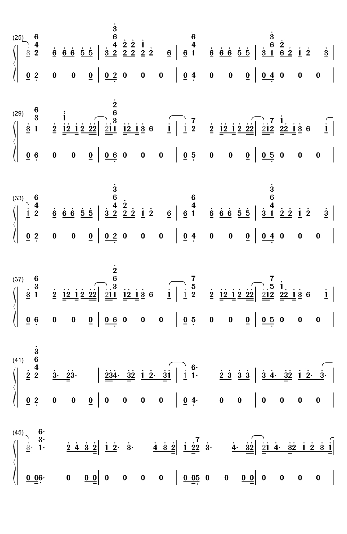 Faking It-Calvin Harris双手简谱预览2