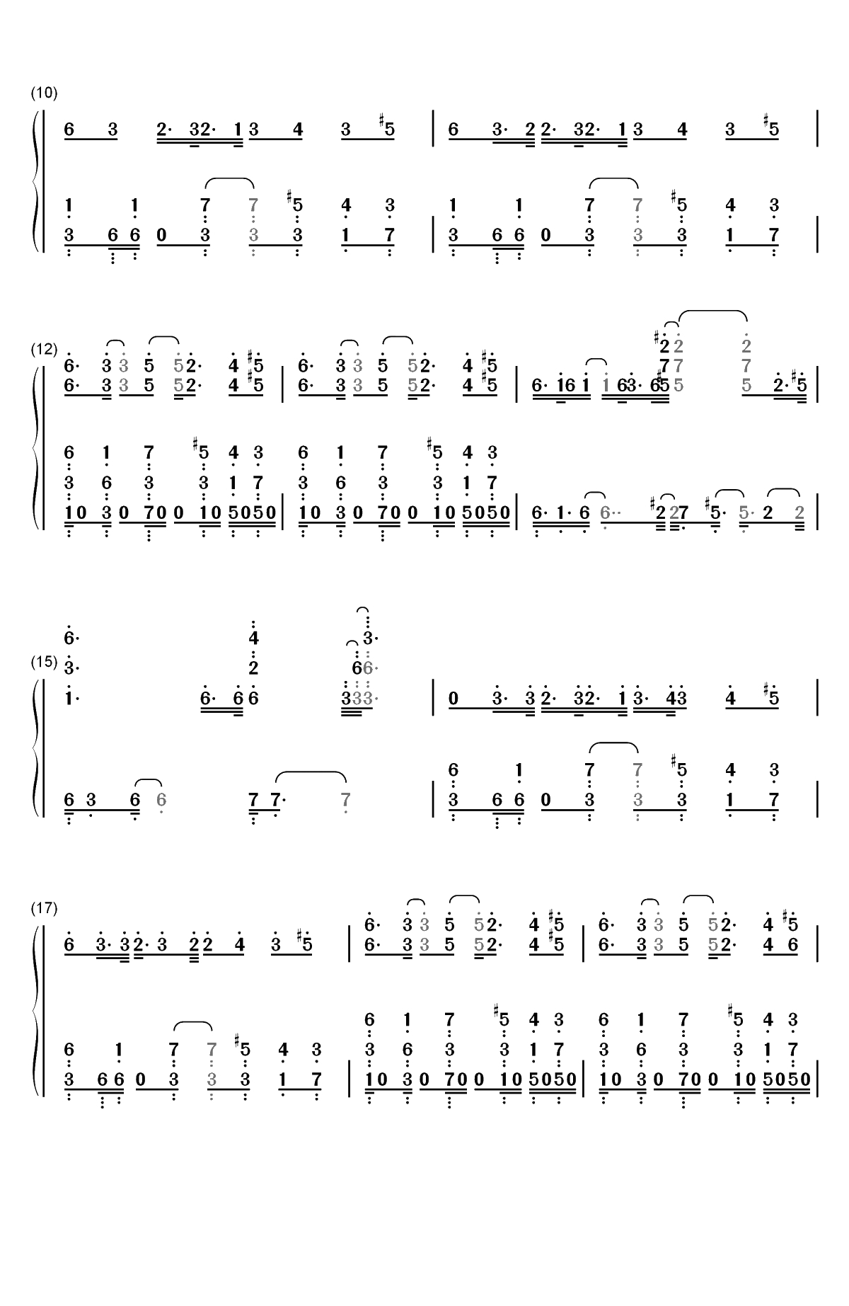 VORACITY-Overlord III OP双手简谱预览2