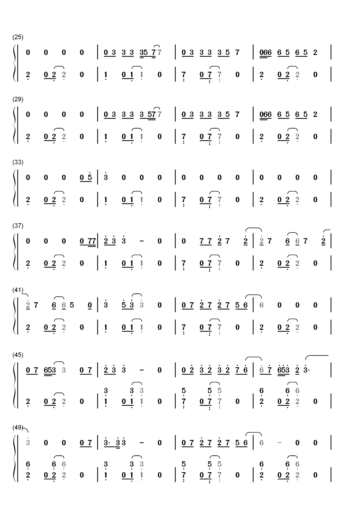 Promises-Calvin Harris和Sam Smith双手简谱预览2