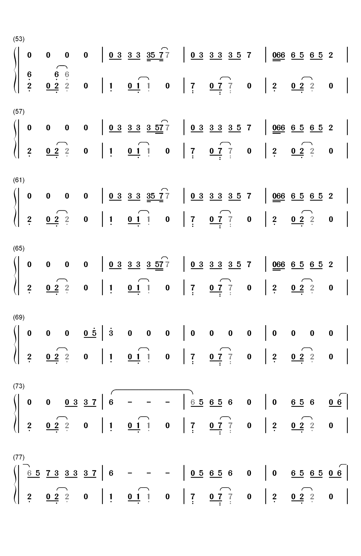 Promises-Calvin Harris和Sam Smith双手简谱预览3
