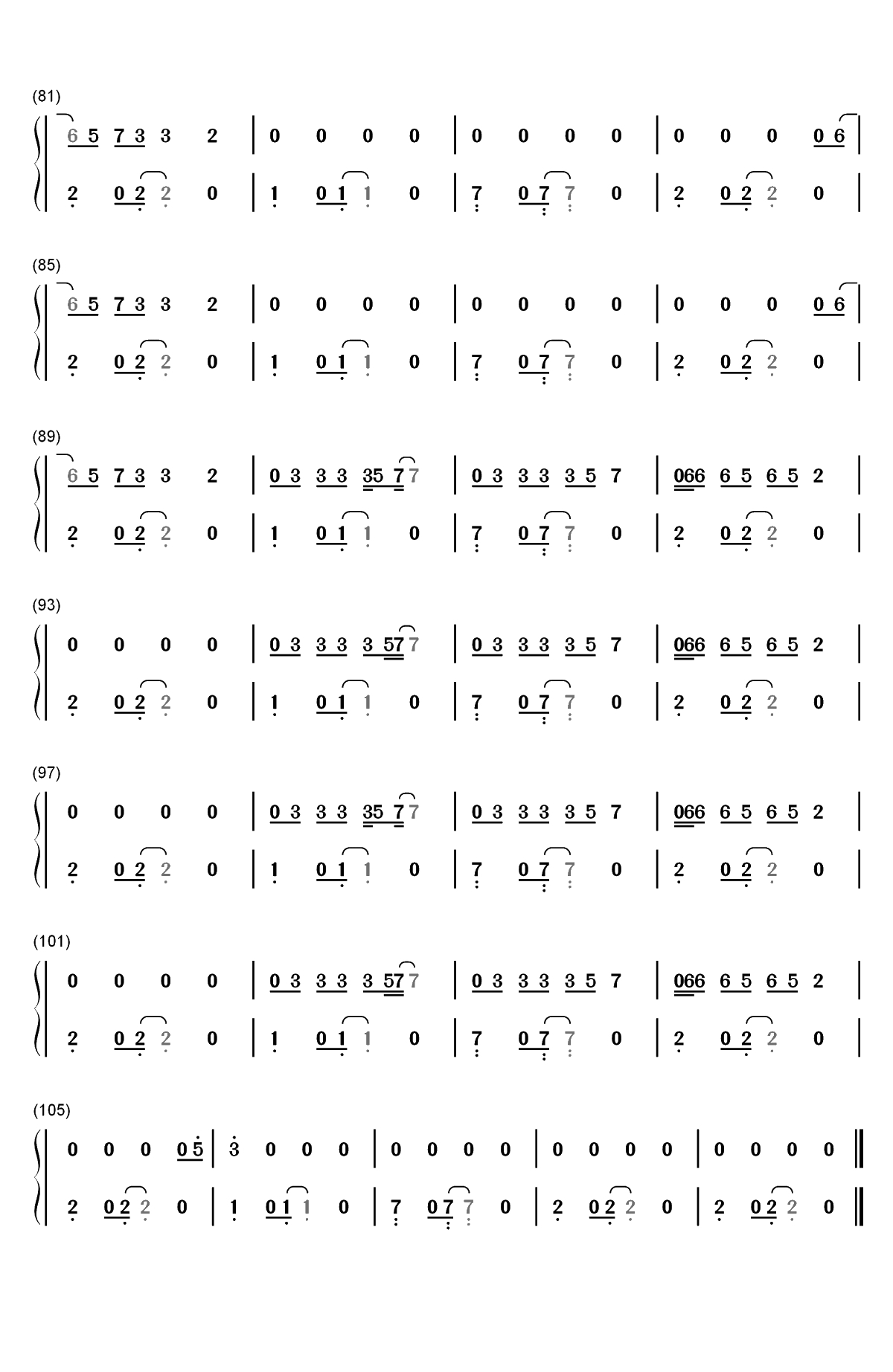 Promises-Calvin Harris和Sam Smith双手简谱预览4