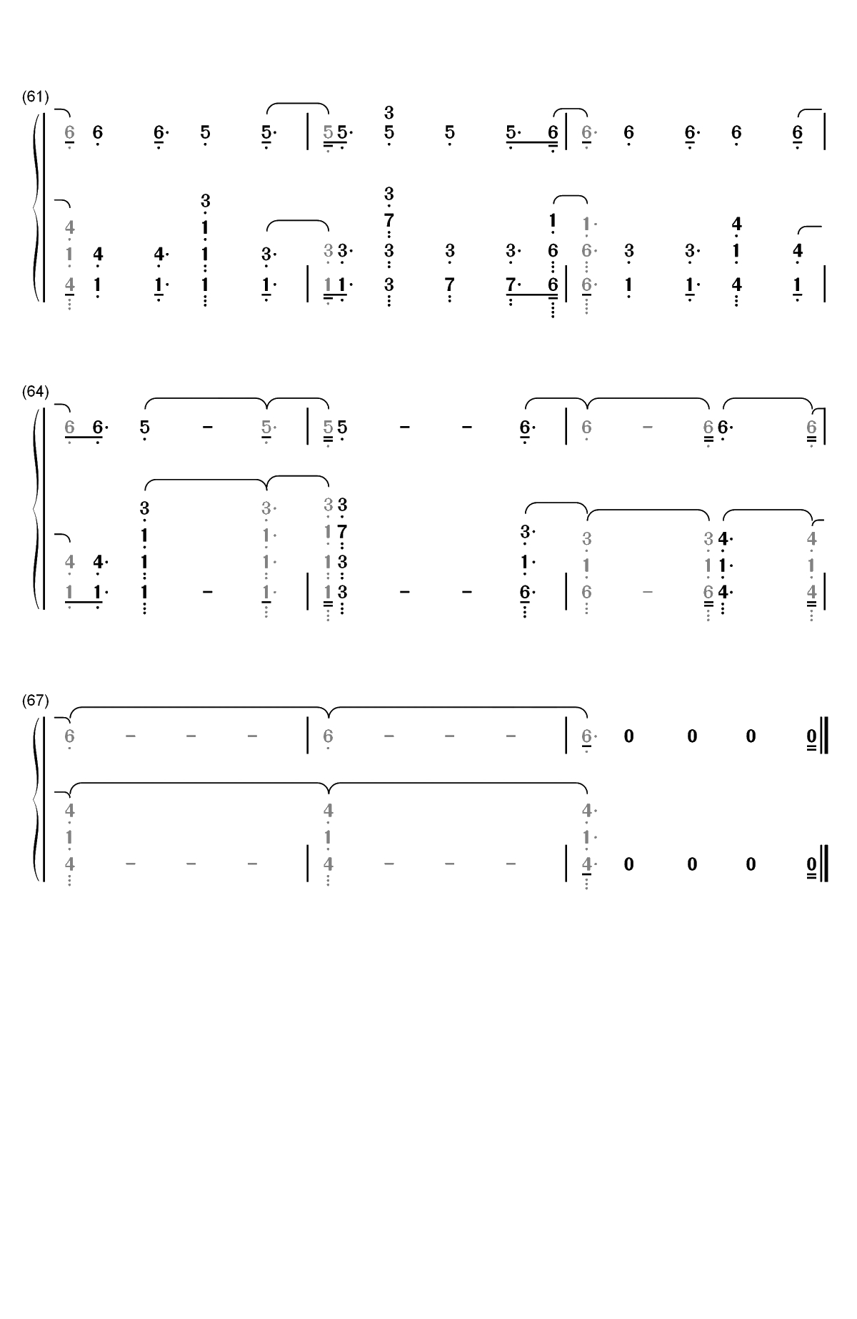 Naked-James Arthur双手简谱预览6