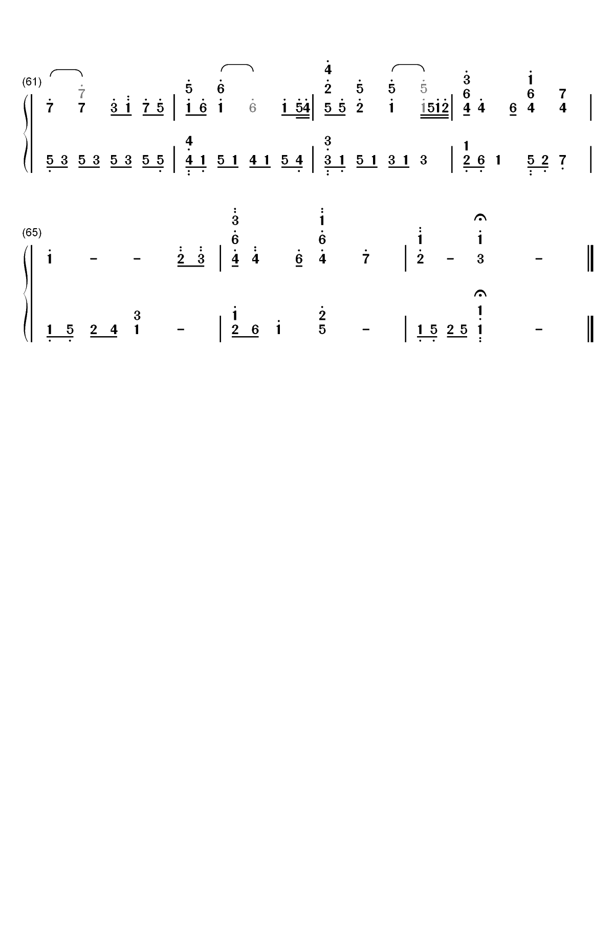 Kiss The Rain原版-李闰珉-EOP曲双手简谱预览4