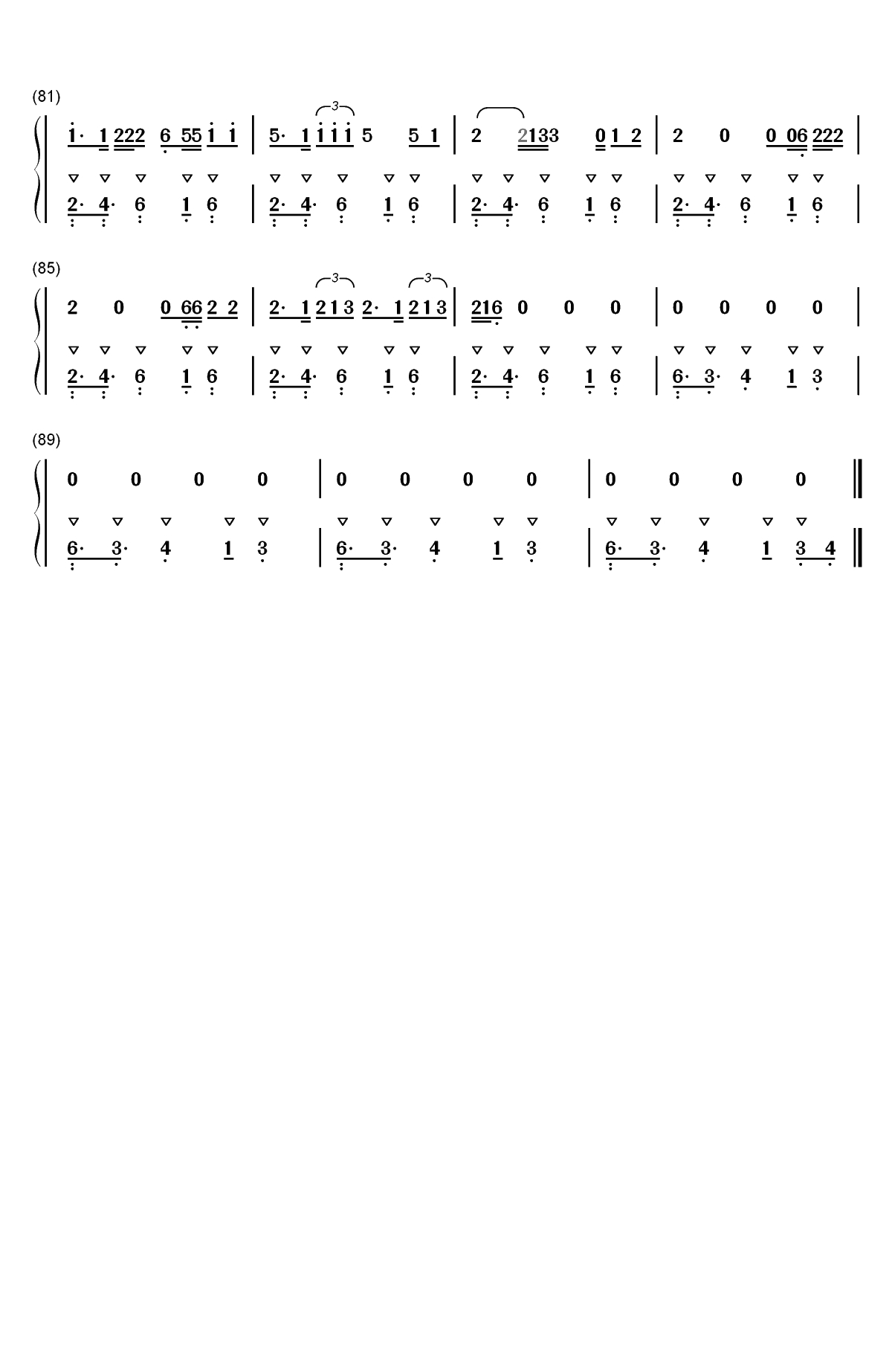 Almost Love-Sabrina Carpenter双手简谱预览4