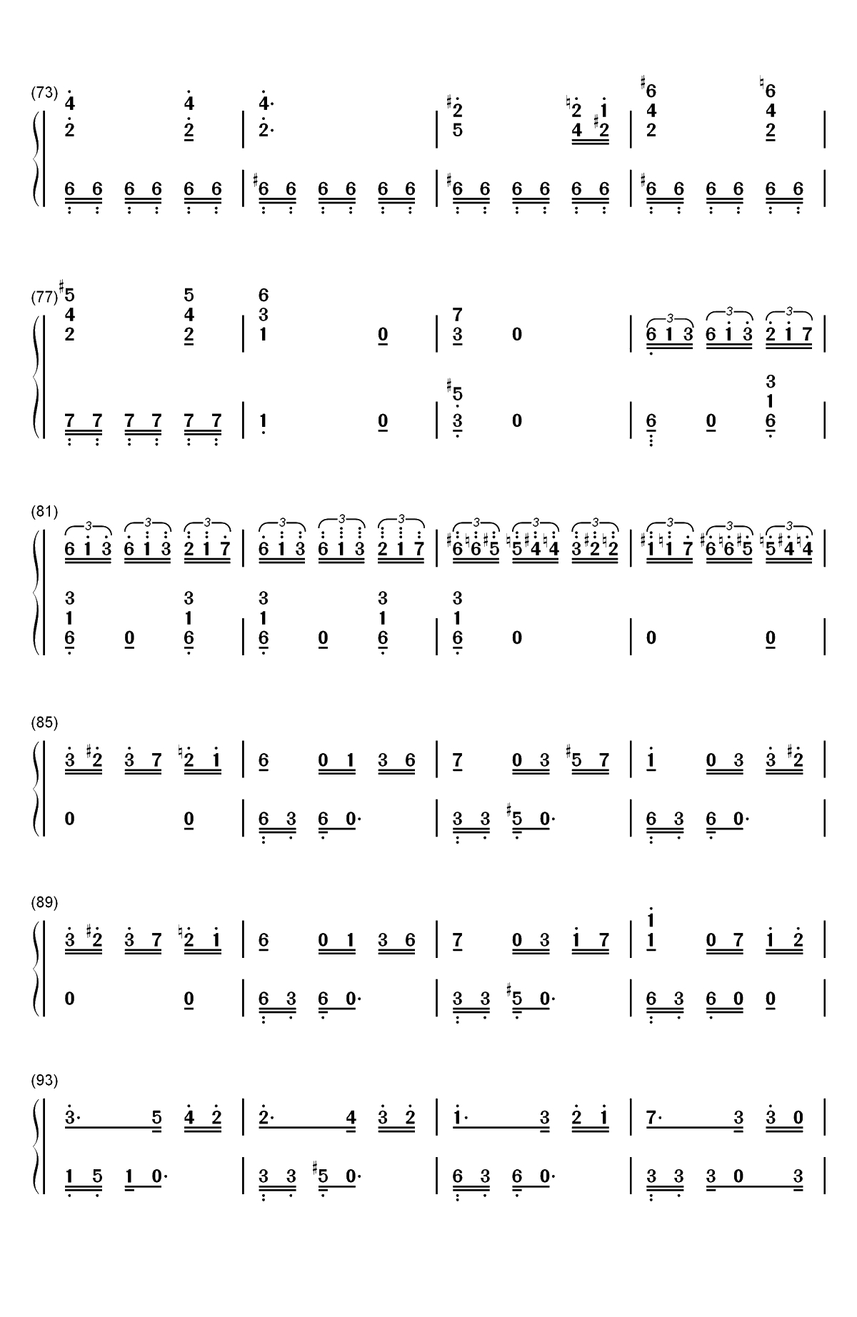 献给爱丽丝-致爱丽丝（für Elise）双手简谱预览4