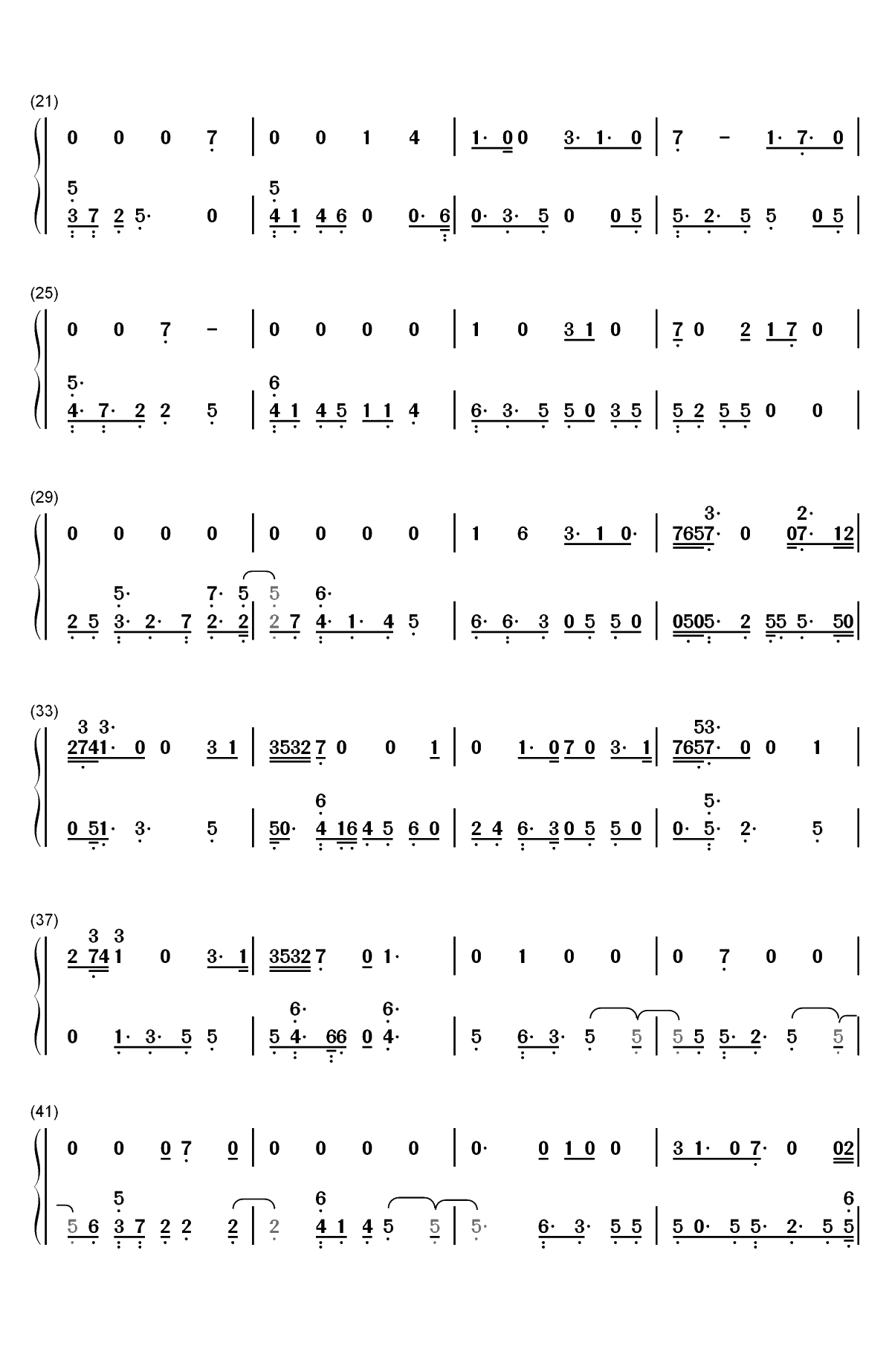 Solo-Clean Bandit双手简谱预览2