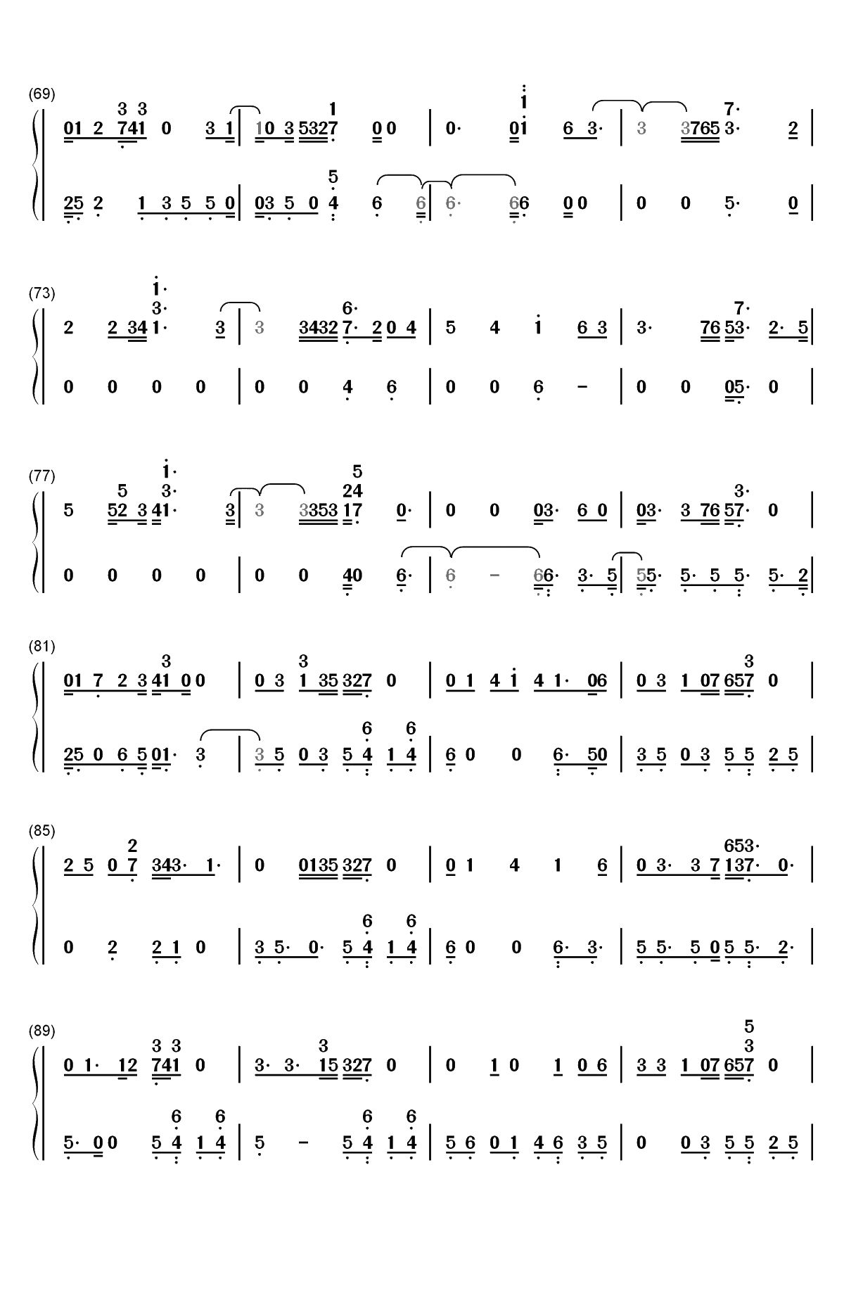 Solo-Clean Bandit双手简谱预览4