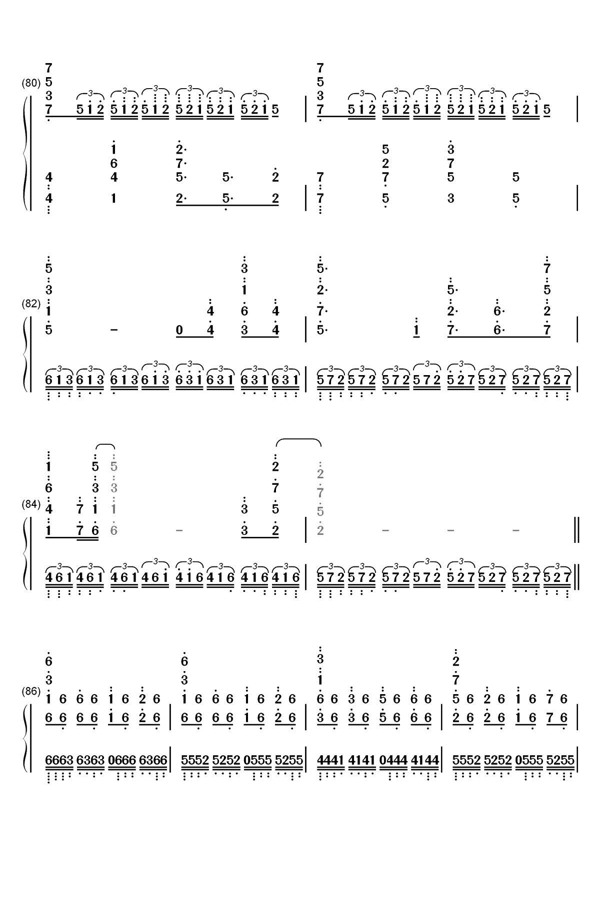 Bios-罪恶王冠 拔剑神曲双手简谱预览5