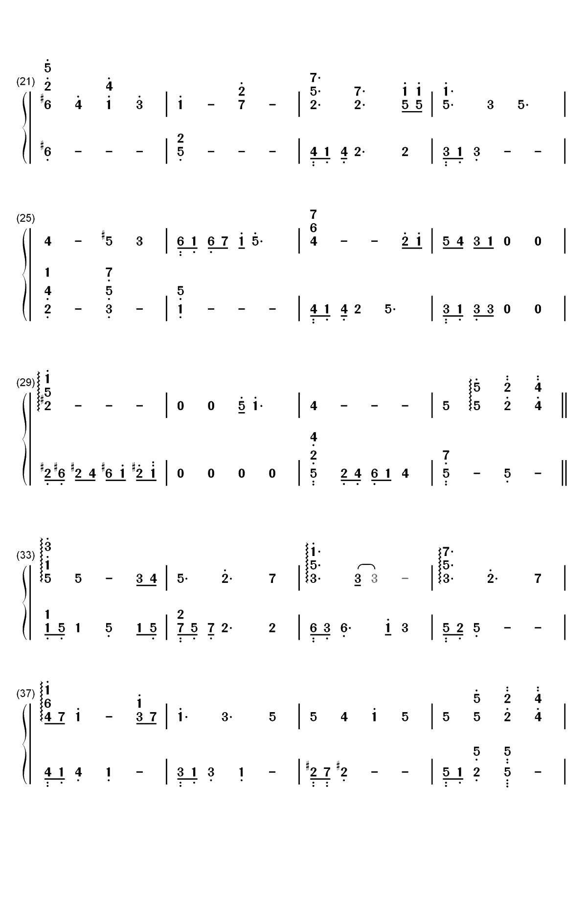 Fairy Wreath-游戏FLOWERS插曲双手简谱预览2