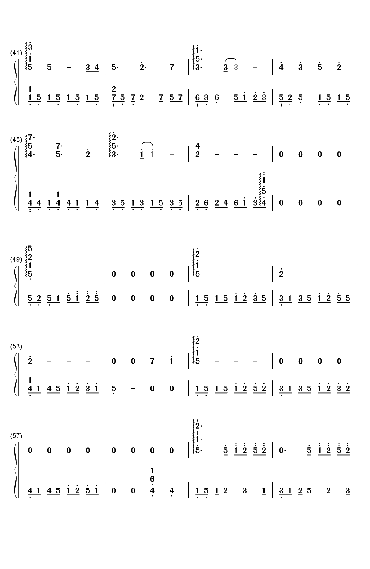 Fairy Wreath-游戏FLOWERS插曲双手简谱预览3