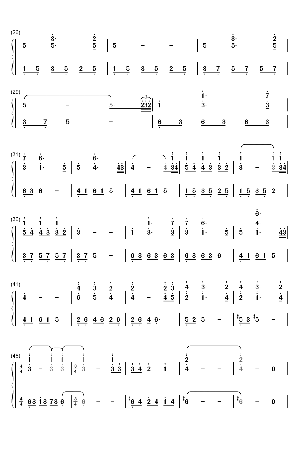 Leaves On The Seine-大卫蓝兹双手简谱预览2