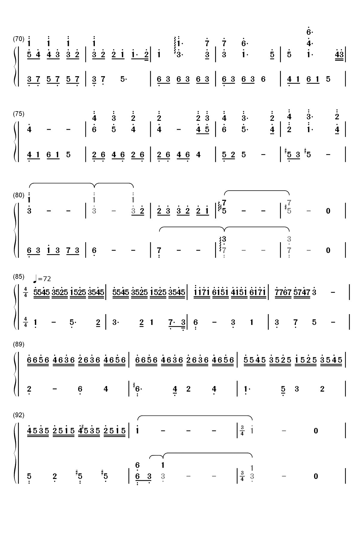 Leaves On The Seine-大卫蓝兹双手简谱预览4