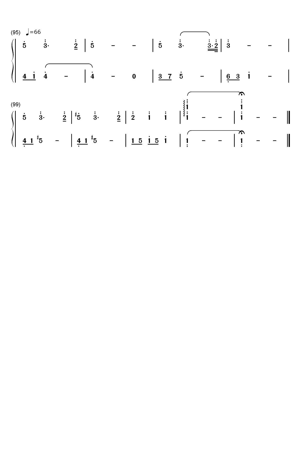 Leaves On The Seine-大卫蓝兹双手简谱预览5