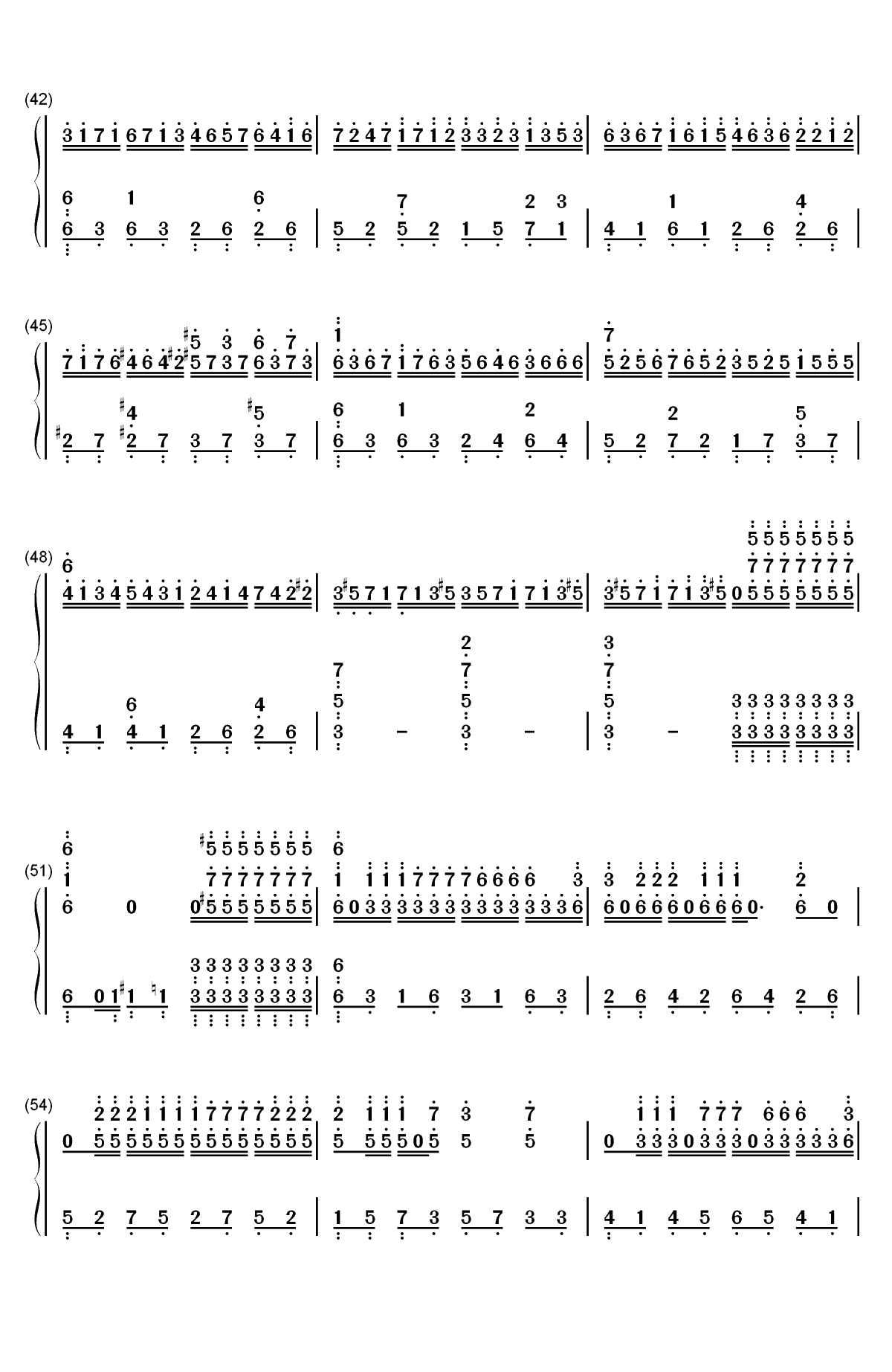 克罗地亚第二号狂想曲双手简谱预览4