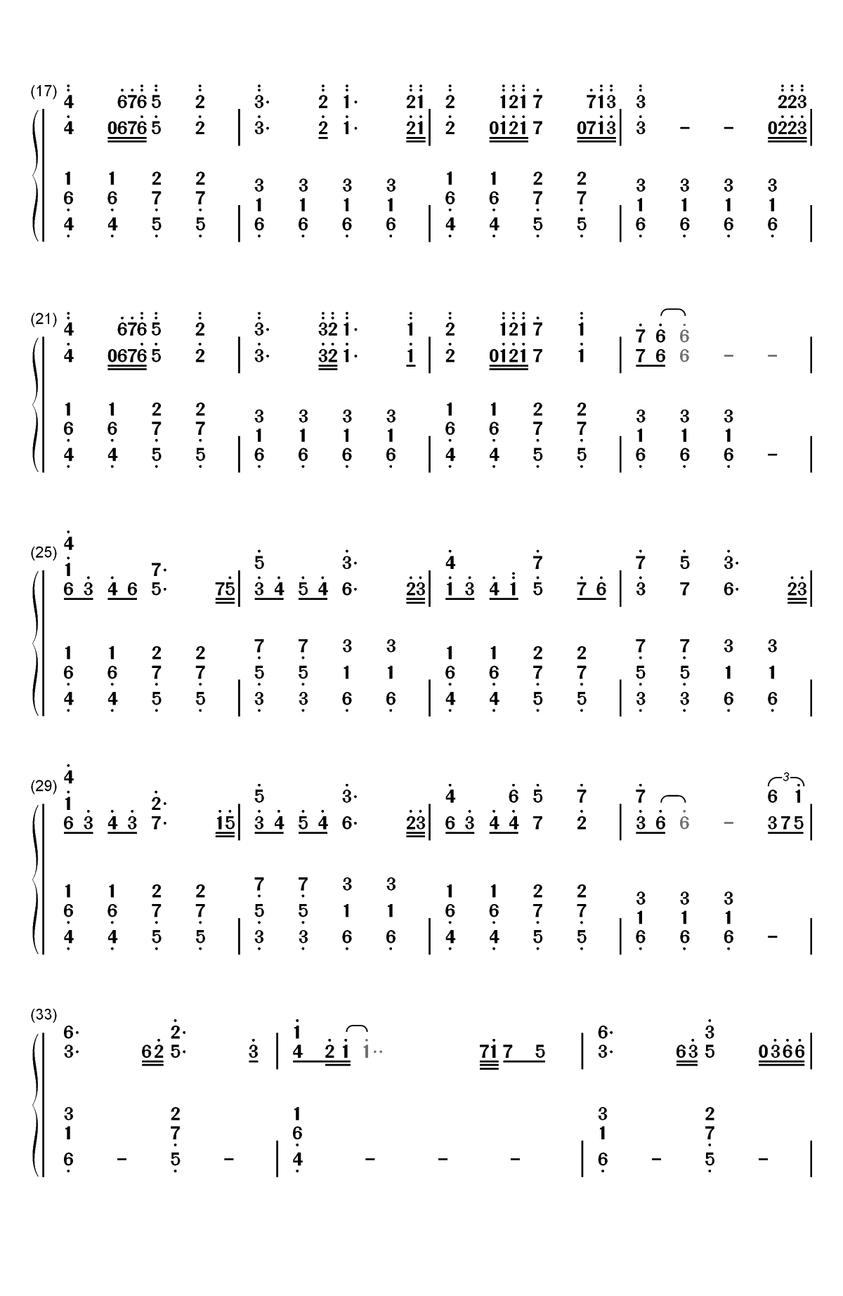 好事问何求-天地风云录之魔戮血战雪山银燕与雨音霜情境曲双手简谱预览2