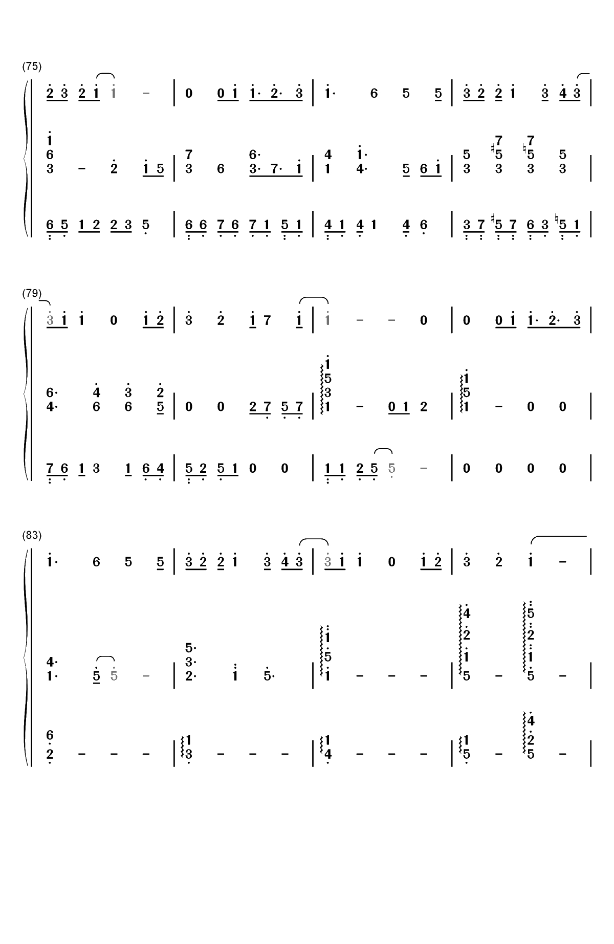 我没有办法不去爱你-新婚公寓插曲双手简谱预览6