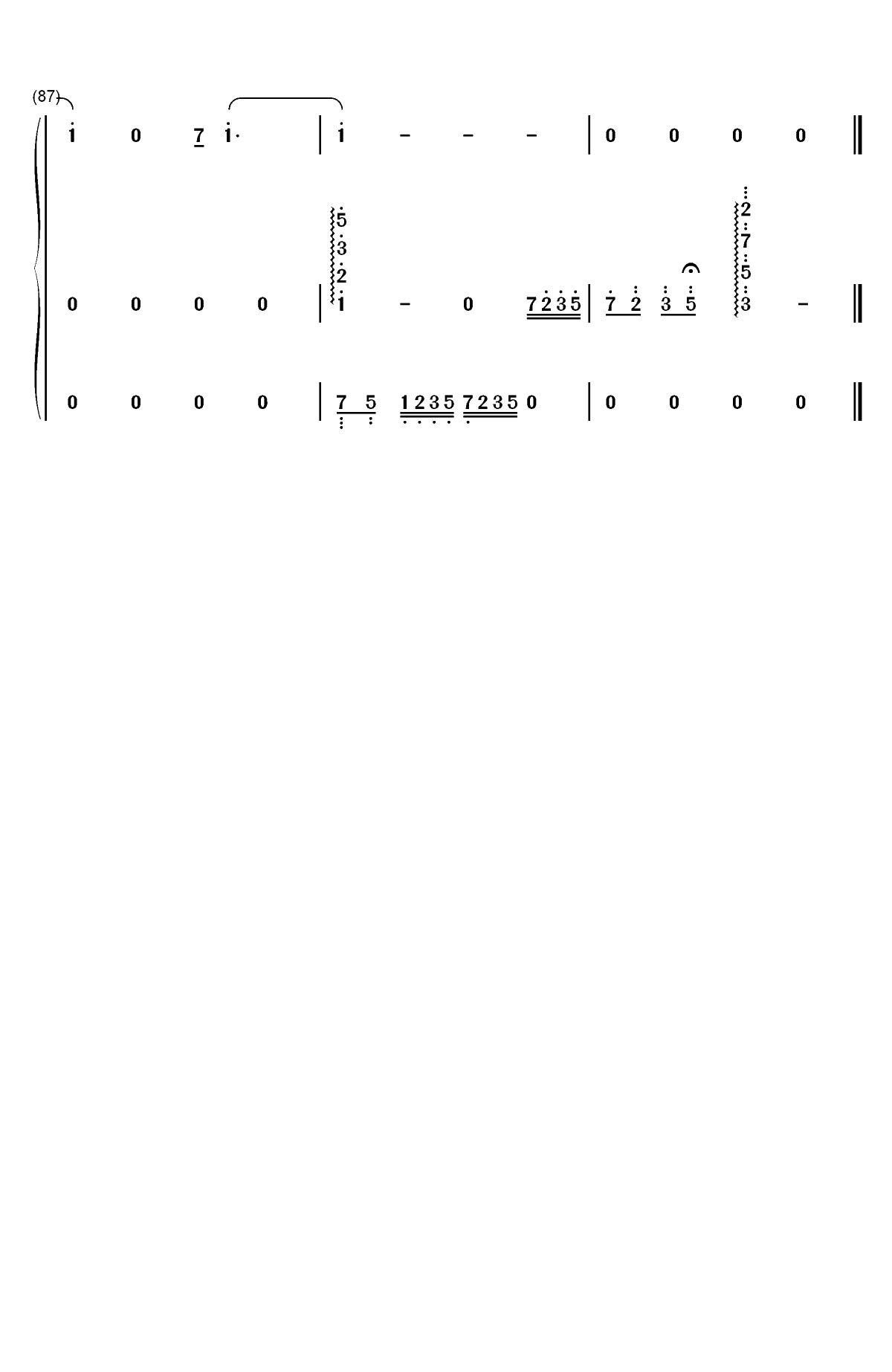我没有办法不去爱你-新婚公寓插曲双手简谱预览7