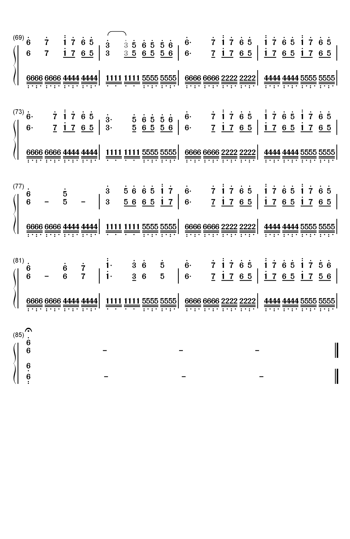 恋は戦争-恋爱就是战争双手简谱预览4
