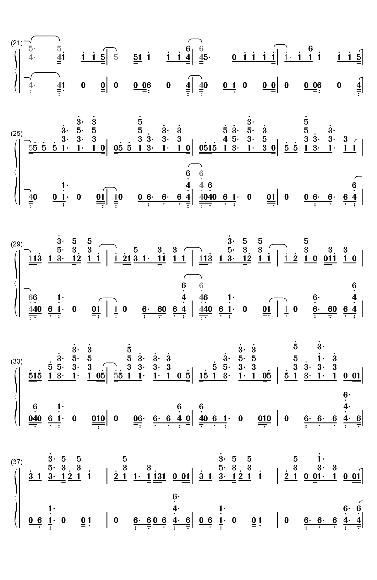 He Like That-Fifth Harmony双手简谱预览2