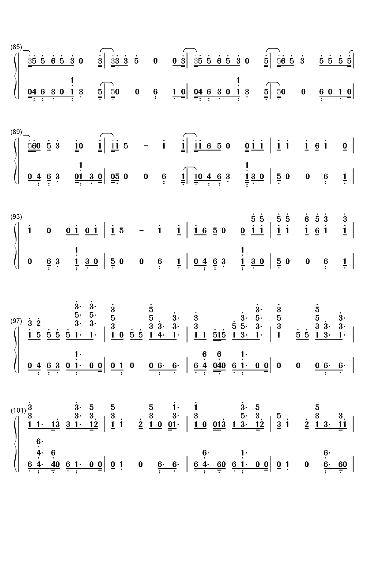 He Like That-Fifth Harmony双手简谱预览5