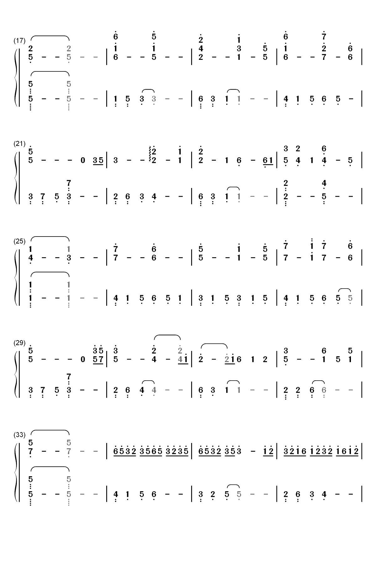 Sleeping Dove-David Lanz双手简谱预览2