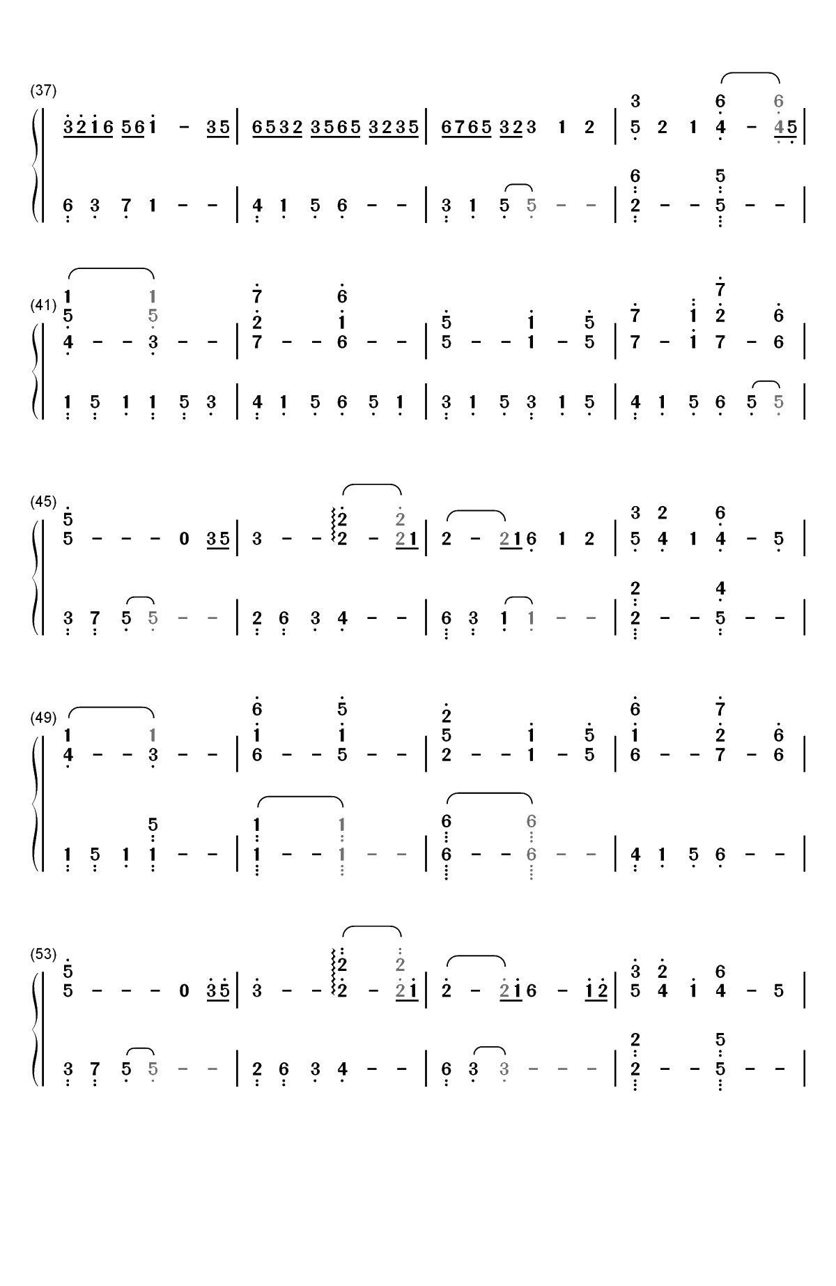 Sleeping Dove-David Lanz双手简谱预览3