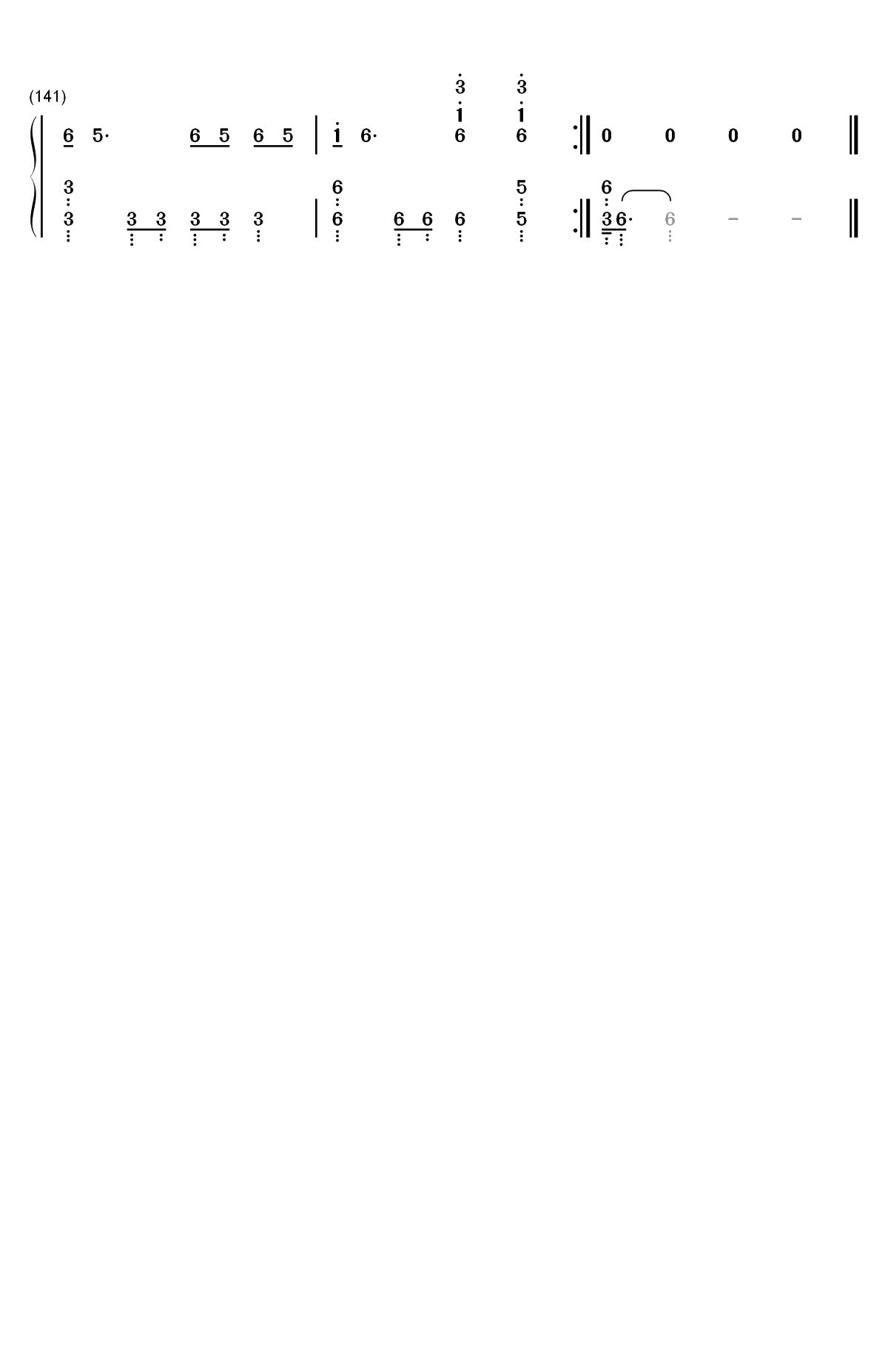 すーぱーぬこわーるど-IA双手简谱预览8