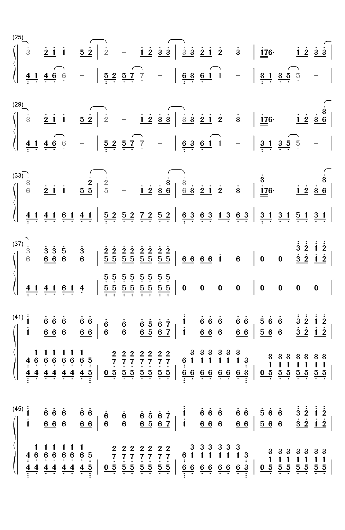 Handclap-神偷奶爸3宣传曲双手简谱预览2