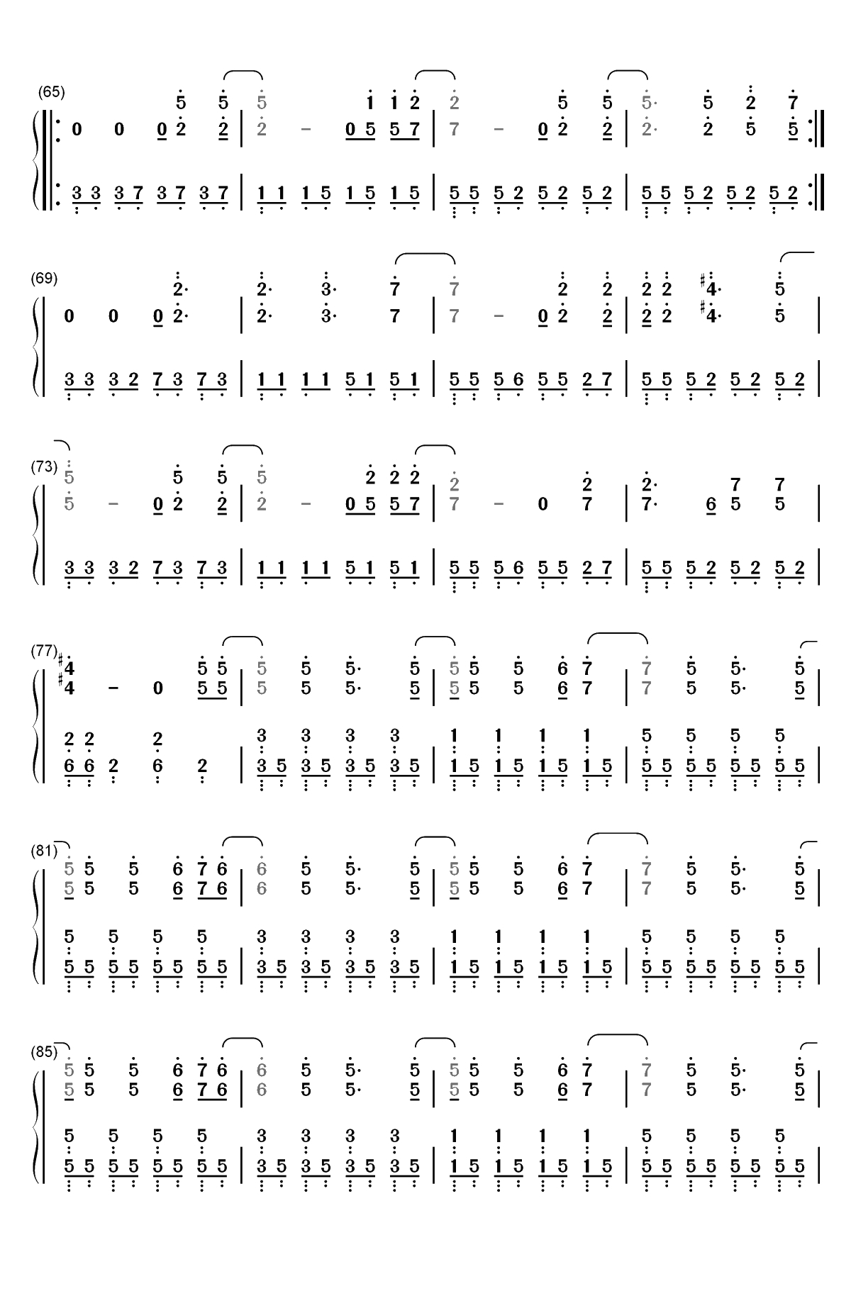 Trees-Twenty One Pilots双手简谱预览4