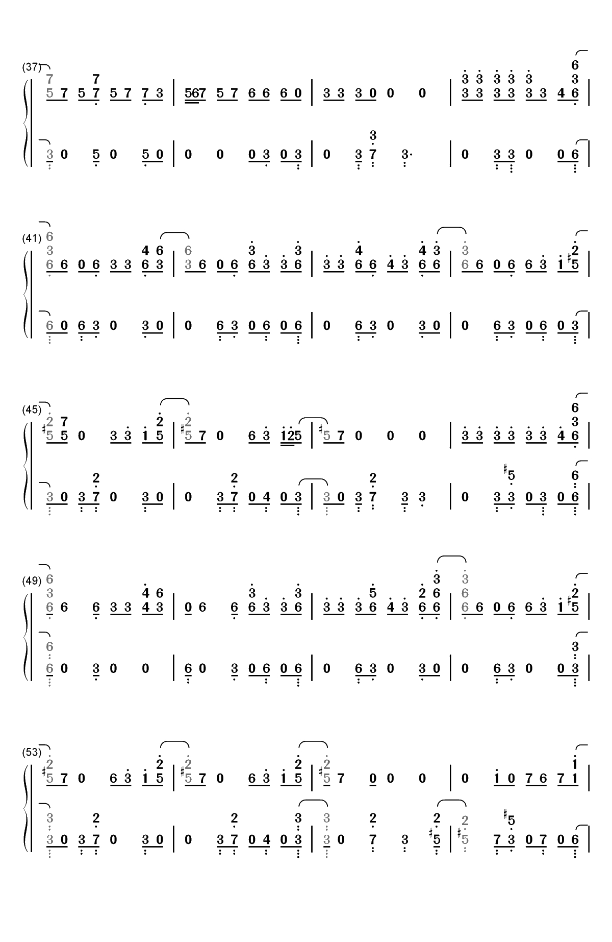 Airplane pt. 2-防弹少年团双手简谱预览3