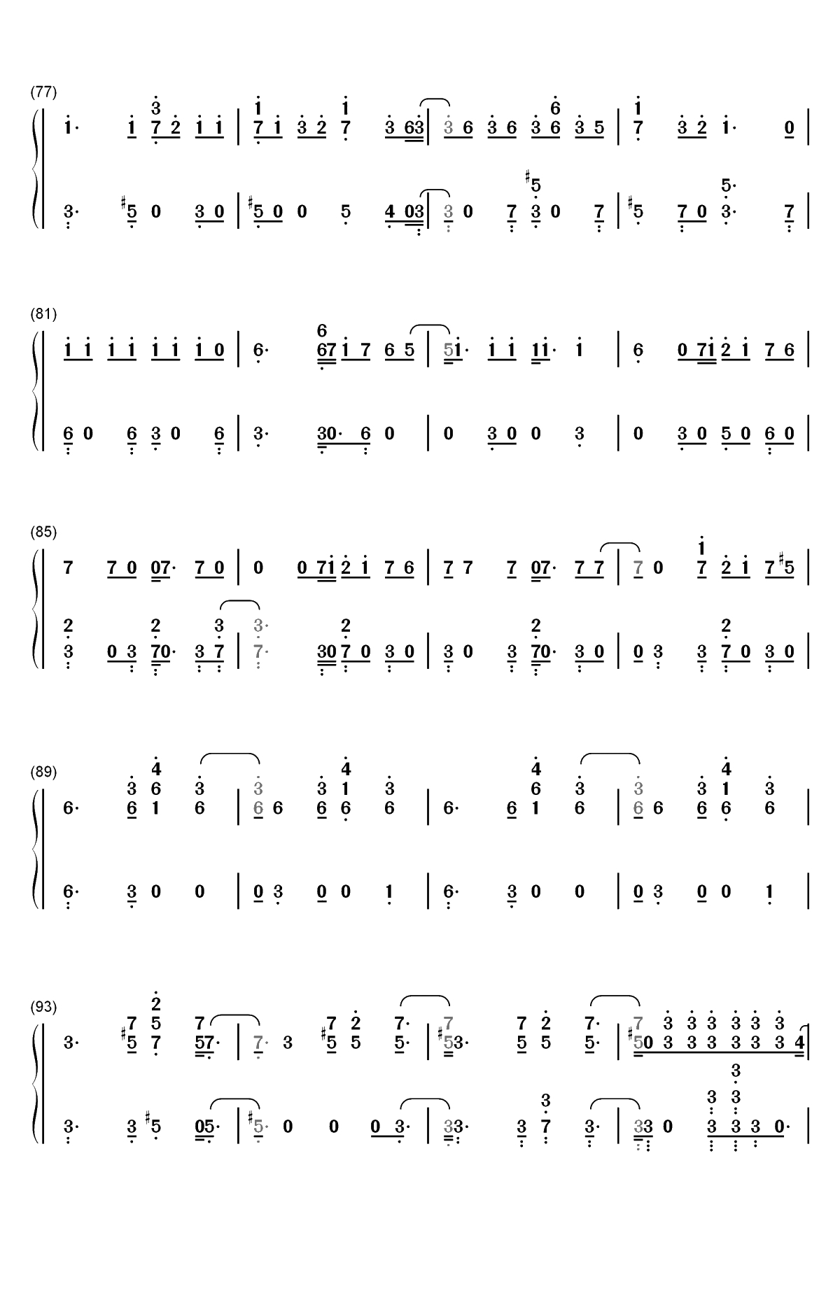 Airplane pt. 2-防弹少年团双手简谱预览5