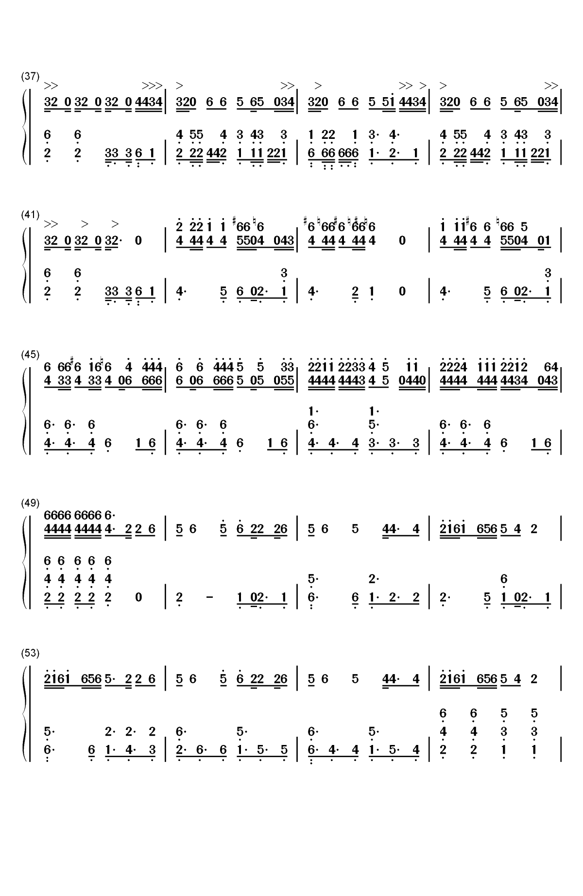 Blood Sweat & Tears-防弹少年团双手简谱预览3