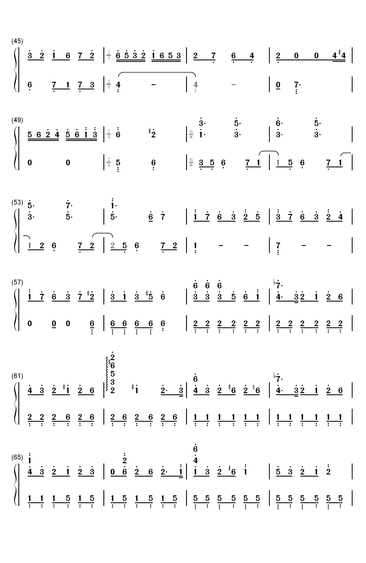 Greenery Rain-《言叶之庭》OST-EOP曲双手简谱预览3