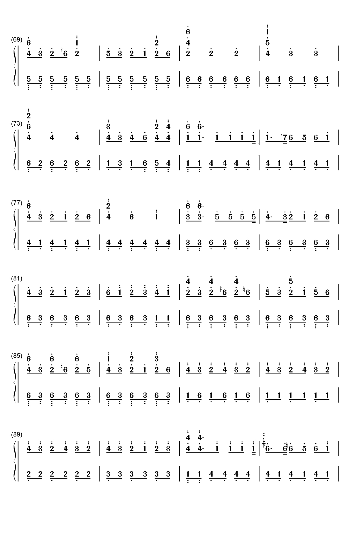 Greenery Rain-《言叶之庭》OST-EOP曲双手简谱预览4