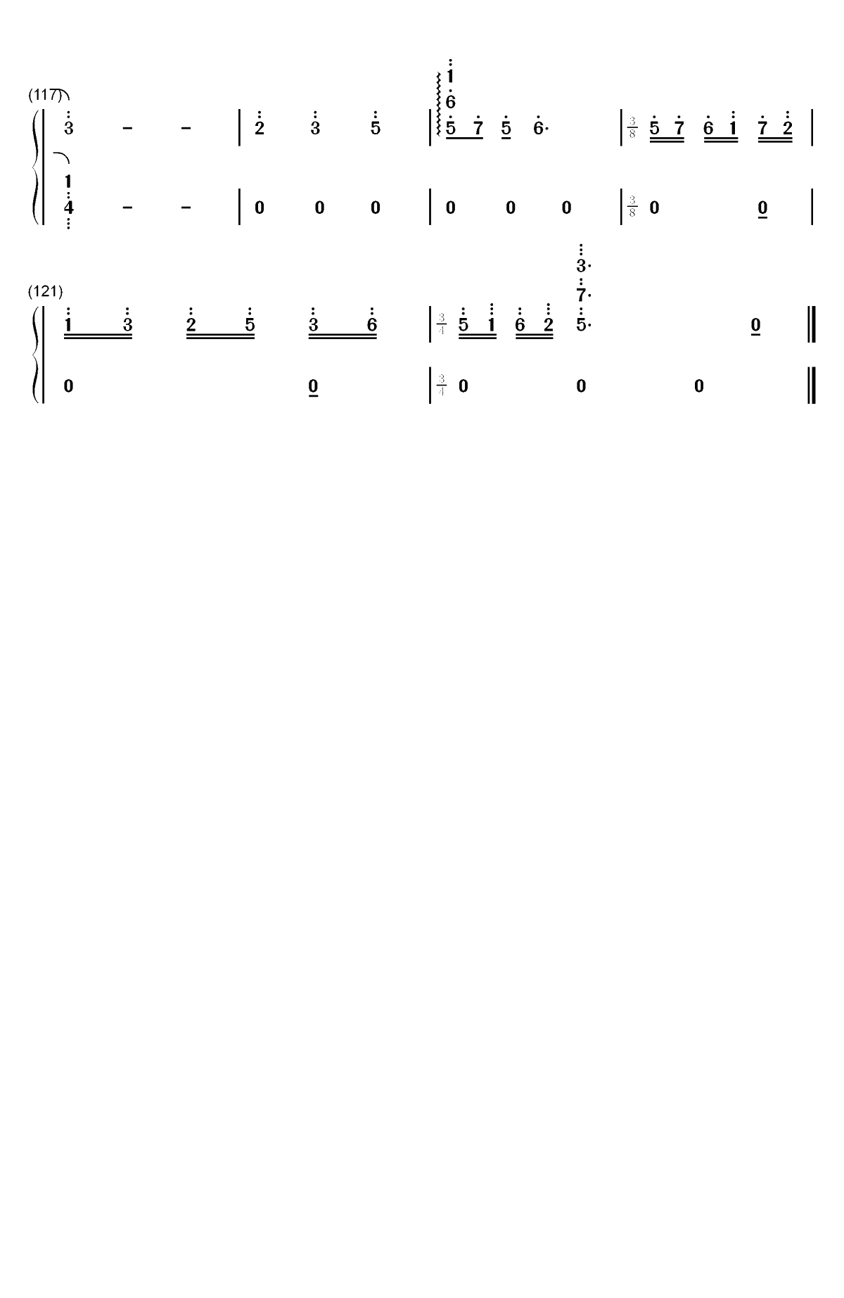 Greenery Rain-《言叶之庭》OST-EOP曲双手简谱预览6