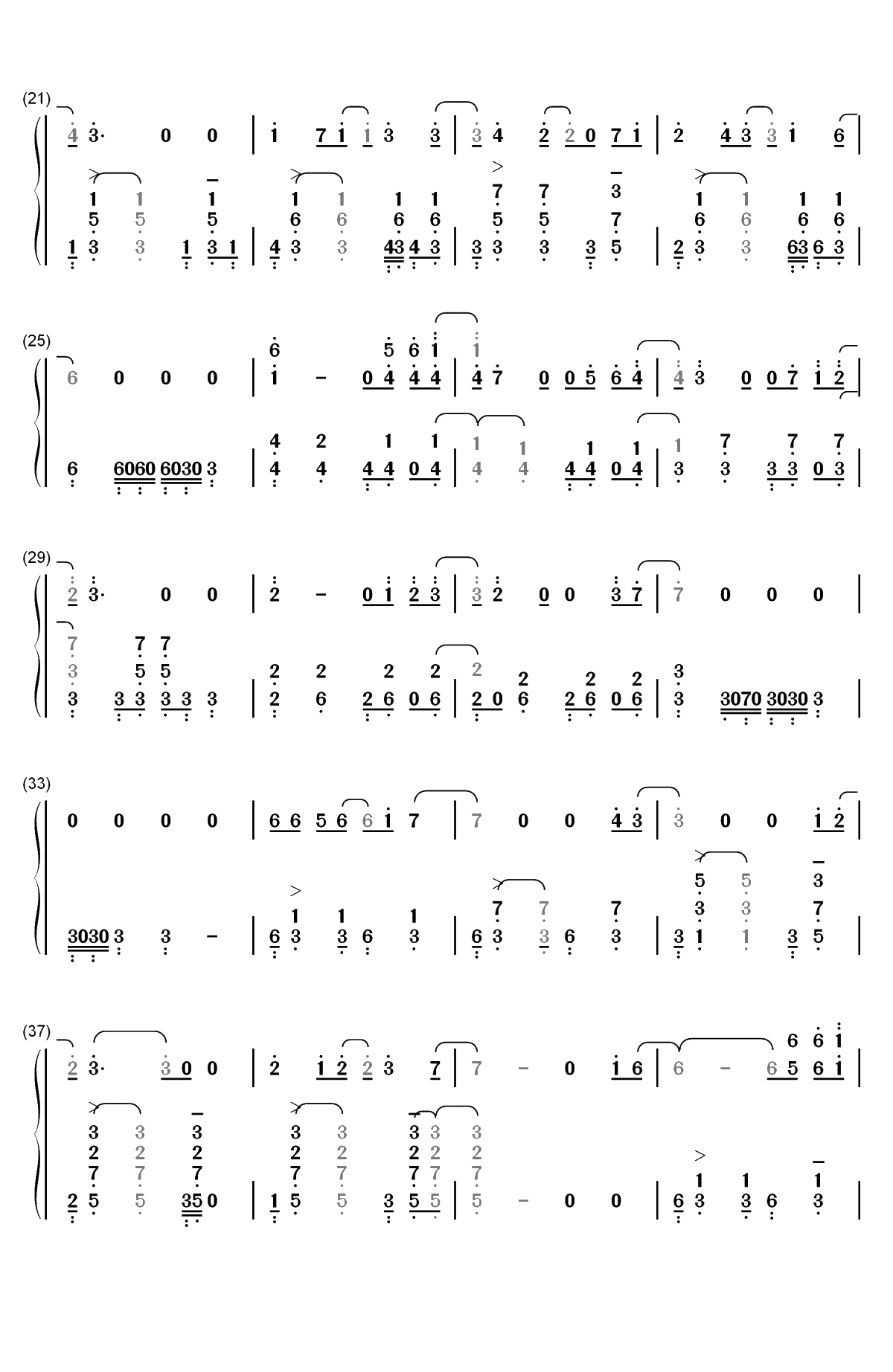 Say Yes-咱们结婚吧插曲双手简谱预览2