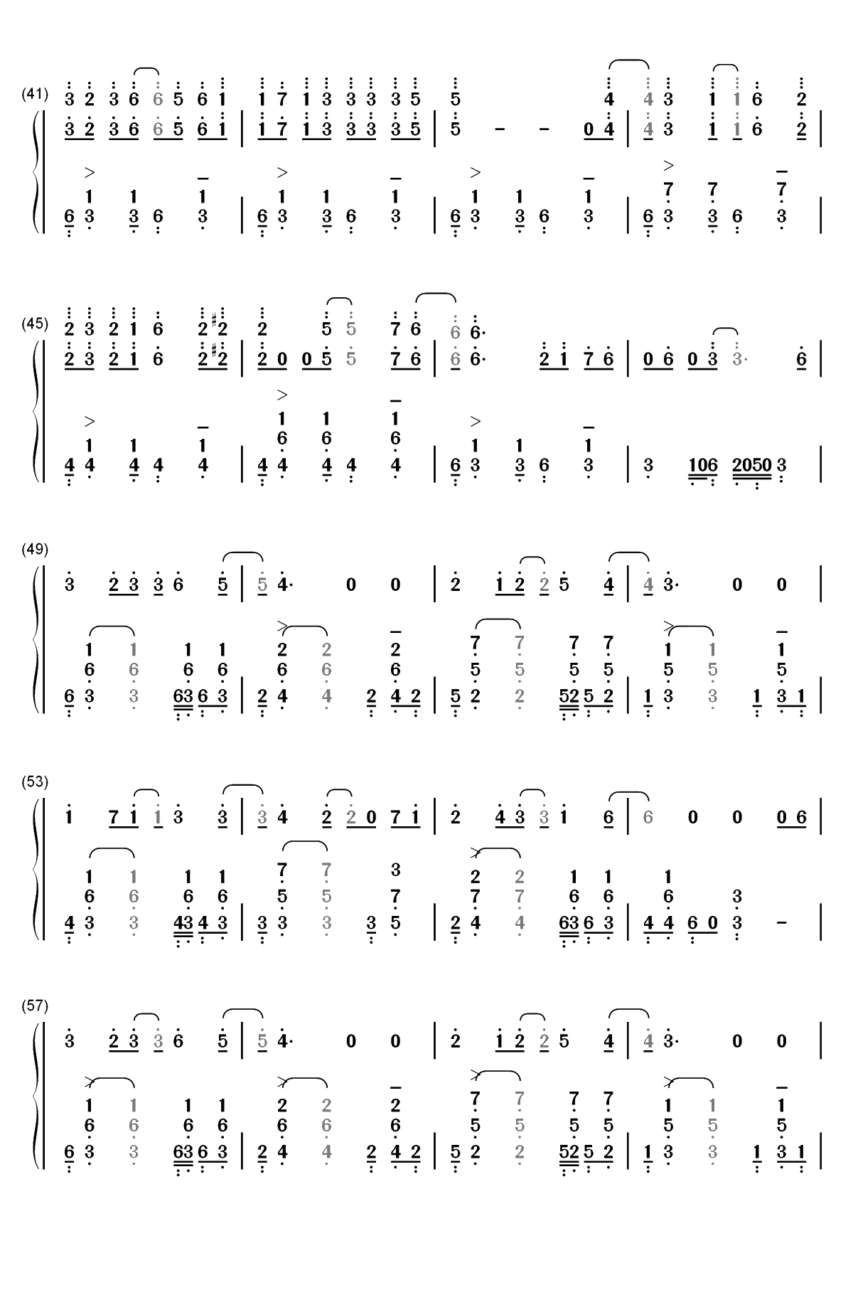 Say Yes-咱们结婚吧插曲双手简谱预览3