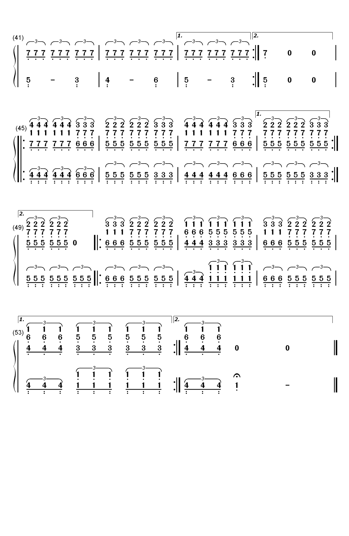 Goner-Twenty One Pilots双手简谱预览3