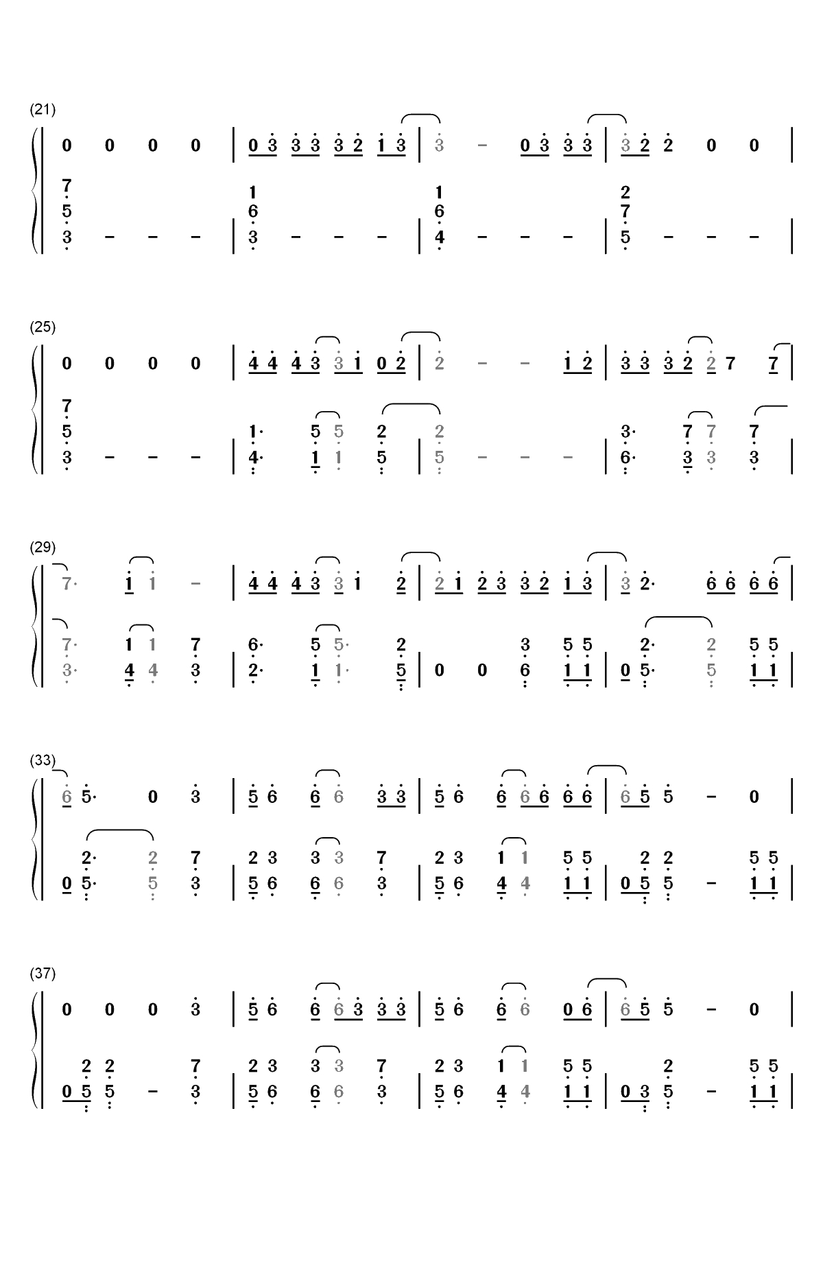 Dance Macabre-Ghost双手简谱预览2