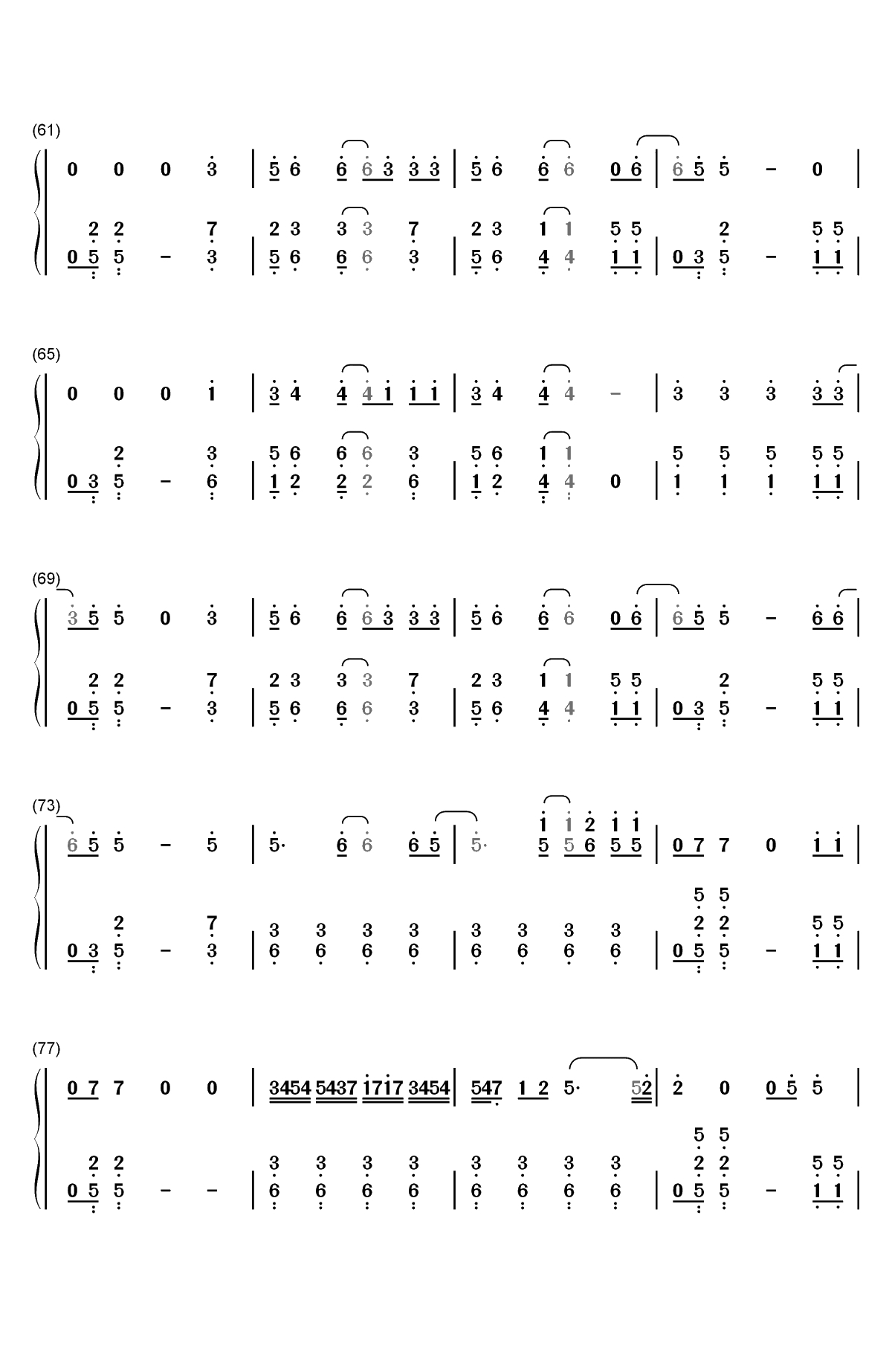 Dance Macabre-Ghost双手简谱预览4