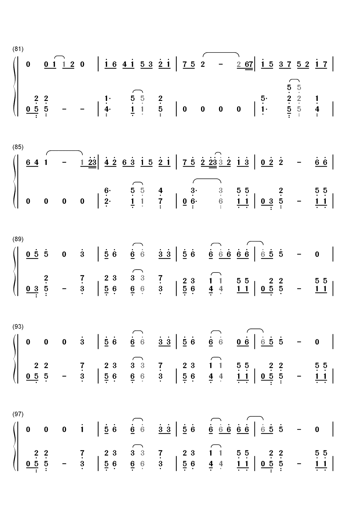 Dance Macabre-Ghost双手简谱预览5