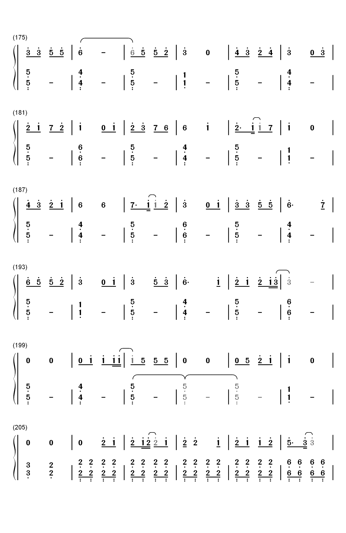 Bedtime Story-三次元女友主题曲双手简谱预览6