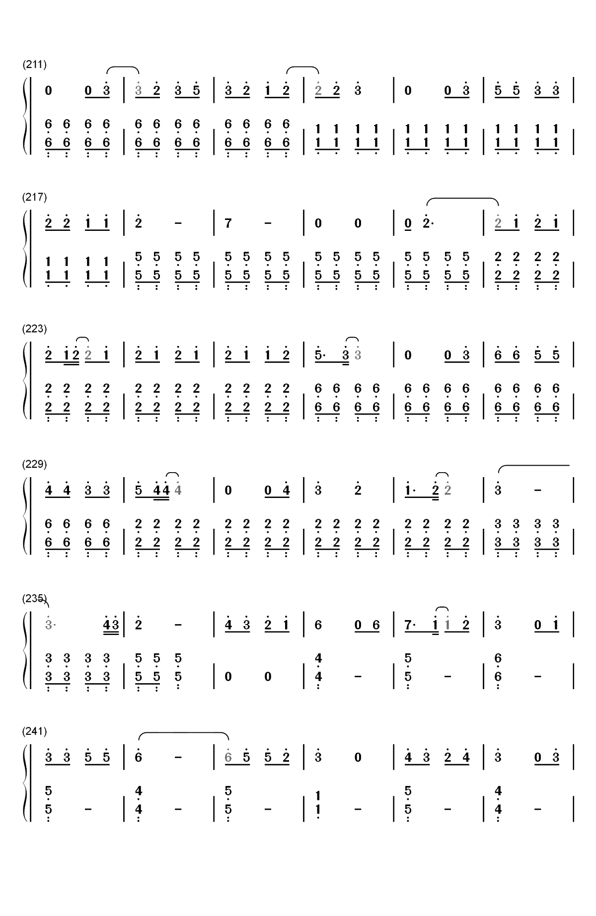 Bedtime Story-三次元女友主题曲双手简谱预览7